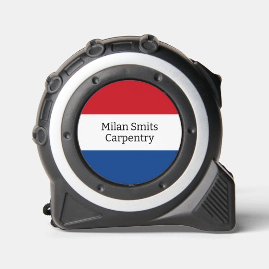 Gepersonaliseerde Nederlandse vlag Rolmaat (Voorkant)