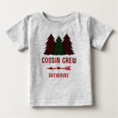 Gepersonaliseerde neef Crew Plaid Kerstbomen (Voorkant)
