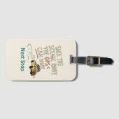 Gepersonaliseerde 'Neem de Schilderachtige Route' Bagagelabel (Voorkant (horizontaal))