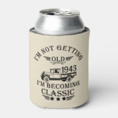 Gepersonaliseerde negentig vintage 90ste verjaarda blikjeskoeler (Blikje Voorkant)