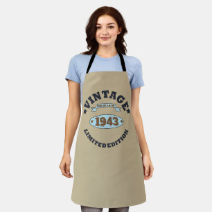 Gepersonaliseerde negentig vintage 90ste verjaarda schort