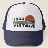 Gepersonaliseerde negentig vintage 90ste verjaarda trucker pet (Voorkant)