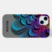 Gepersonaliseerde Neon Kleurrijke Stroming Case-Mate iPhone Case (Achterkant (horizontaal))