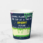 Gepersonaliseerde Neon Science STEM Experiment Par Papieren Bekers (Achterkant)