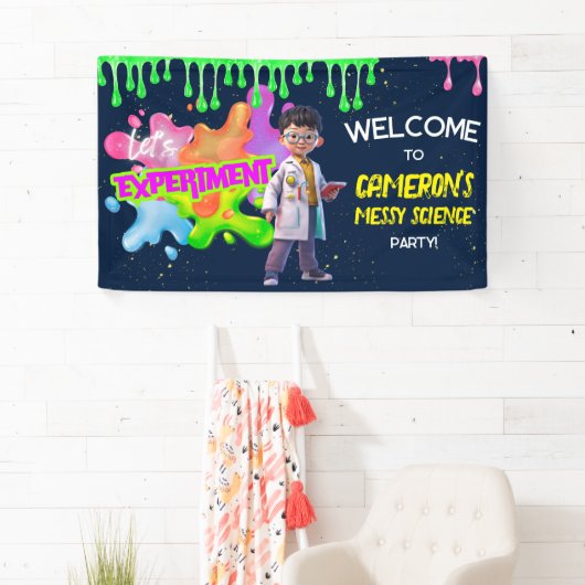 Gepersonaliseerde Neon Science STEM Experiment Par Spandoek (Insitu)