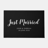 Gepersonaliseerde net getrouwde Passen getrouwd Deurmat (Voorkant)