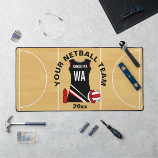 Gepersonaliseerde Netball speler Desk Mat