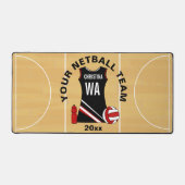Gepersonaliseerde Netball speler Desk Mat (Voorkant)