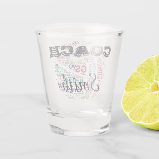 Gepersonaliseerde Netball-touringcar Gift Shot Glas (Achterkant)