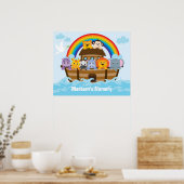 Gepersonaliseerde Neursery van Noah's Ark Baby Poster (Keuken)