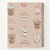 Gepersonaliseerde neutrale Schattigee Melkachtige  Notitieboek (Achterkant)