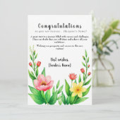 Gepersonaliseerde New Business Felicitaties Kaart (Staand voorkant)