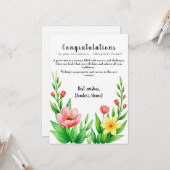 Gepersonaliseerde New Business Felicitaties Kaart (Voorkant / Achterkant in situ)