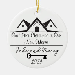 Gepersonaliseerde New Home Kerst Ornament