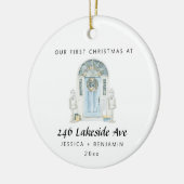 Gepersonaliseerde New Home Kerst Ornament (Links)