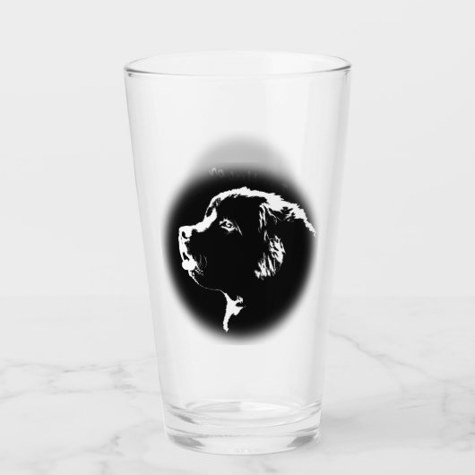Gepersonaliseerde Newfoundland-bril voor honden Glas (Voorkant)