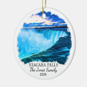 Gepersonaliseerde Niagara Herfsten Ornament, New Y Keramisch Ornament (Links)
