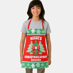 Gepersonaliseerde nicht kerstcadeau schort