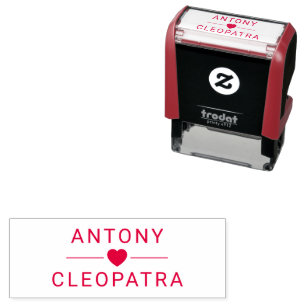 Gepersonaliseerde Nickname Pair Self-Inking Stamp Zelfinktende Stempel
