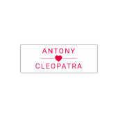 Gepersonaliseerde Nickname Pair Self-Inking Stamp Zelfinktende Stempel (Design)