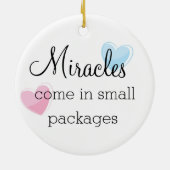 Gepersonaliseerde NICU Verpleegkundige Holding Bab Keramisch Ornament (Achterkant)