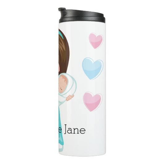 Gepersonaliseerde NICU Verpleegkundige Holding Bab Thermosbeker (Geroteerd rechts)