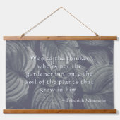 Gepersonaliseerde Nietzsche Hosta vertrekt Hangend Wandkleed (Voorkant)