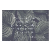 Gepersonaliseerde Nietzsche Hosta vertrekt Perfect Poster (Voorkant)