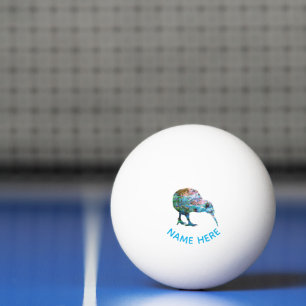 GEPERSONALISEERDE NIEUW-ZEELAND KIWI PAUA PINGPONG PINGPONGBAL