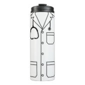 Gepersonaliseerde nieuwe arts witte jas ceremonie thermosbeker (Voorkant)