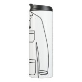 Gepersonaliseerde nieuwe arts witte jas ceremonie thermosbeker (Geroteerd rechts)