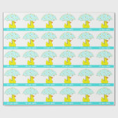 Gepersonaliseerde nieuwe baby cadeau inpakpapier (Vlak)