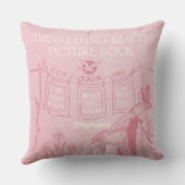 Gepersonaliseerde nieuwe baby Girl's Room Sleeping Kussen (Achterkant)