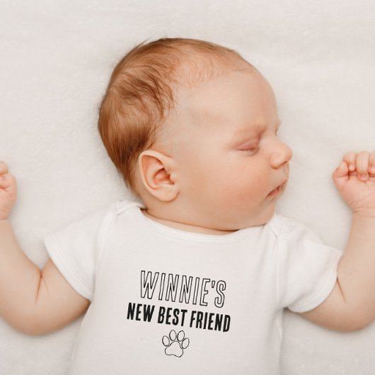 Gepersonaliseerde Nieuwe Beste Vriend Hondennaam D