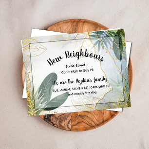Gepersonaliseerde Nieuwe Buurman Introductie Kaart