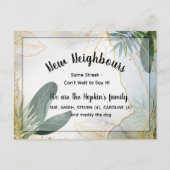 Gepersonaliseerde Nieuwe Buurman Introductie Kaart (Voorkant)