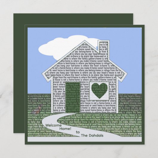 Gepersonaliseerde nieuwe eigenaar (Voorkant / Achterkant)