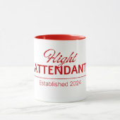 Gepersonaliseerde nieuwe Flight Attendant Gift Mok (Midden)