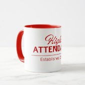 Gepersonaliseerde nieuwe Flight Attendant Gift Mok (Voorkant links)