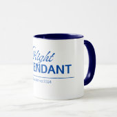 Gepersonaliseerde nieuwe Flight Attendant Gift Mok (Voorkant rechts)