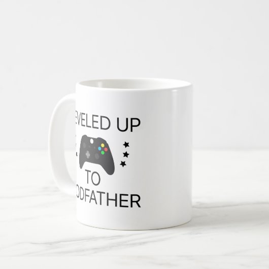 Gepersonaliseerde Nieuwe Godfather Zwangerschapsaa Koffiemok (Voorkant links)