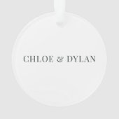 Gepersonaliseerde Nieuwe Home Eerste Kerst Acryl Ornament (achterkant)