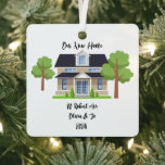 GEPERSONALISEERDE NIEUWE HOME FOTO ORNAMENT<br><div class="desc">GEPERSONALISEERDE NIEUWE HOME FOTO KERST ORNAMENT,  AANGEPASTE HUIS AFBEELDING EN ADRES ORNAMENT,  HOUSEWARMING CADEAU.</div>