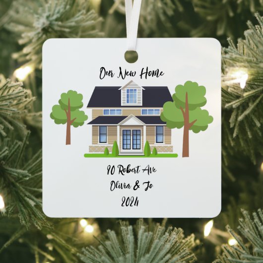 GEPERSONALISEERDE NIEUWE HOME FOTO ORNAMENT (Insitu)