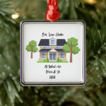 GEPERSONALISEERDE NIEUWE HOME FOTO ORNAMENT<br><div class="desc">GEPERSONALISEERDE NIEUWE HOME FOTO KERST ORNAMENT,  AANGEPASTE HUIS AFBEELDING EN ADRES ORNAMENT,  HOUSEWARMING CADEAU.</div>