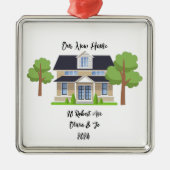 GEPERSONALISEERDE NIEUWE HOME FOTO ORNAMENT (Voorkant)