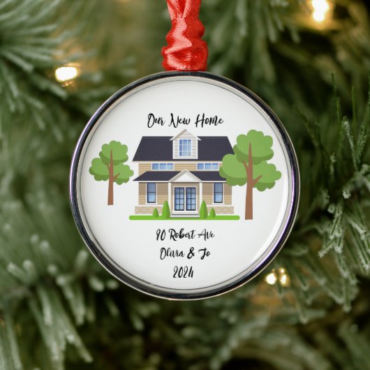 GEPERSONALISEERDE NIEUWE HOME FOTO ORNAMENT (Boom)
