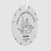 Gepersonaliseerde nieuwe Home Housewarming Gift Mi Ornament (voorkant)