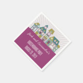 Gepersonaliseerde nieuwe Home Housewarming servett Servet (Hoek)