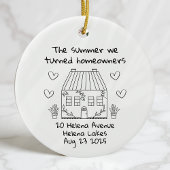 Gepersonaliseerde Nieuwe Home Keepsake Verhuizen Keramisch Ornament
